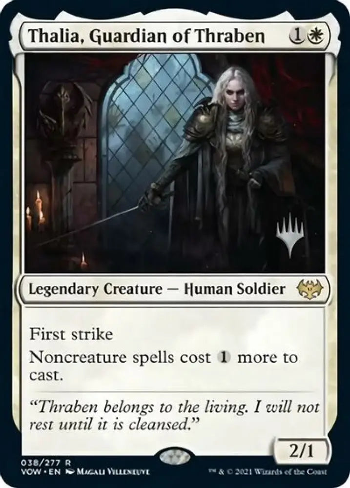 Thalia Guardian of Thraben (Promo Pack) [Innistrad: Crimson Vow Promos] - MTG Single