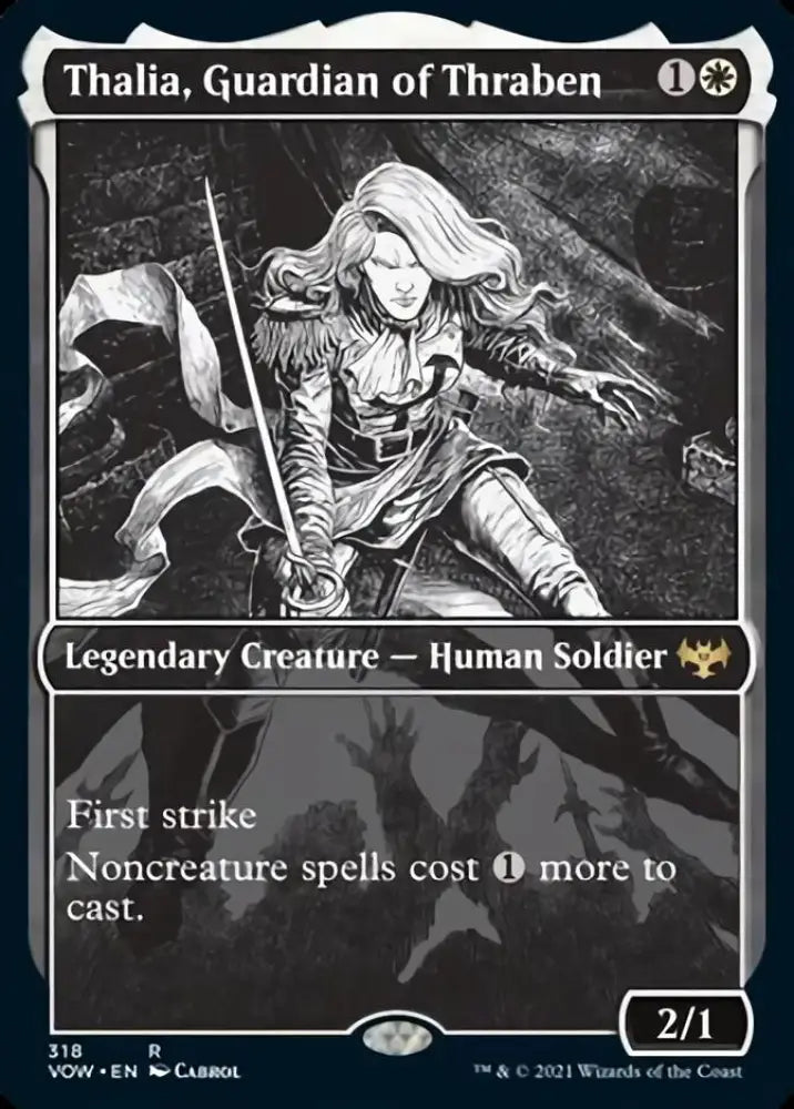Thalia Guardian of Thraben (Showcase Eternal Night) [Innistrad: Crimson Vow] - MTG Single