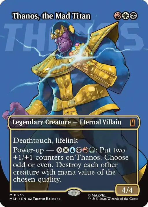 Thanos, the Mad Titan (Borderless) (0367) (376) [Marvel Super Heroes]