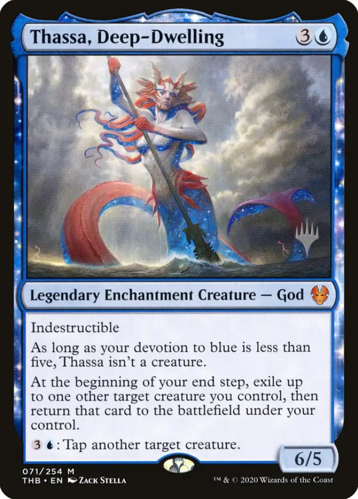 Thassa Deep-Dwelling (Promo Pack) [Theros Beyond Death Promos] - MTG Single