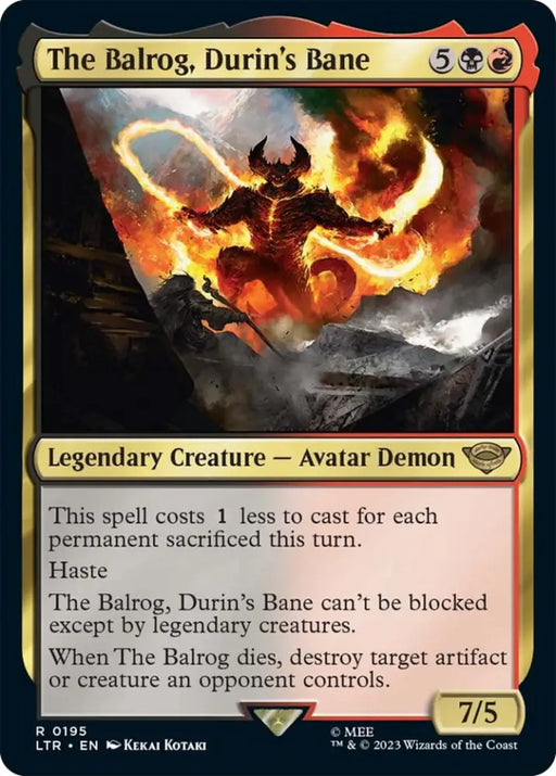The Balrog Durin’s Bane [The Lord of the Rings: Tales of Middle-Earth] - MTG Single