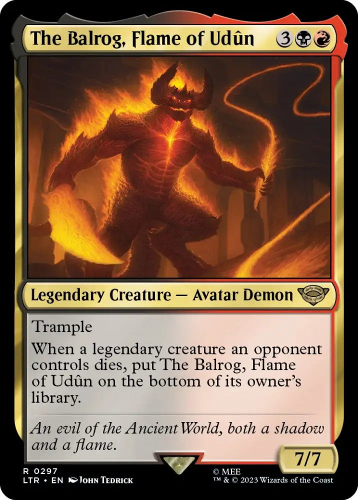 The Balrog Flame of Udun [The Lord of the Rings: Tales of Middle-Earth] - MTG Single