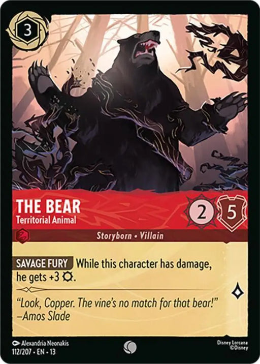 The Bear - Territorial Animal (112/204) [Attack of the Vine!]