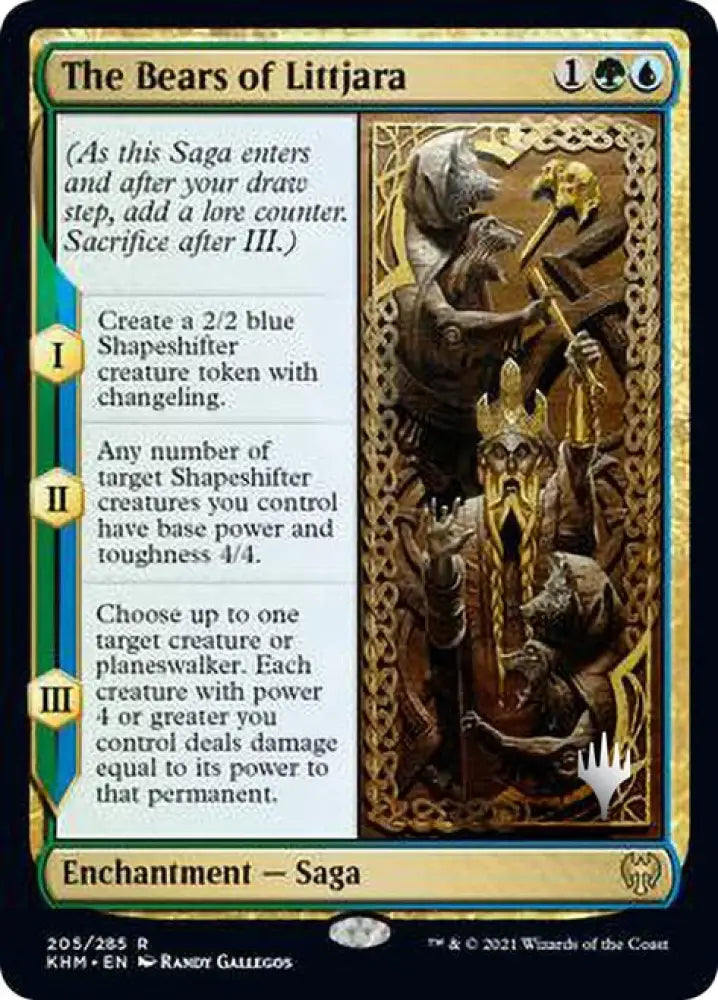 The Bears of Littjara (Promo Pack) [Kaldheim Promos] - MTG Single