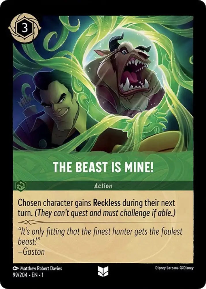 The Beast is Mine! (99/204) [The First Chapter] - Lorcana Single
