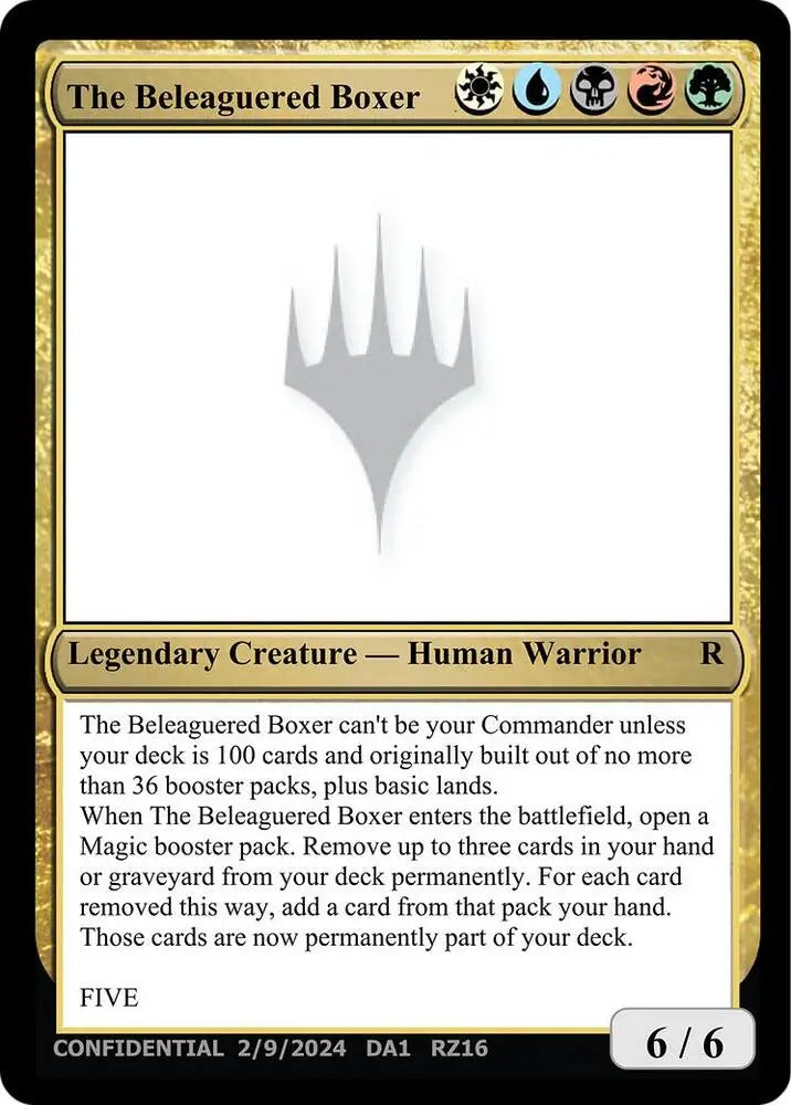 The Beleaguered Boxer [Un-Known Event Playtest Cards]