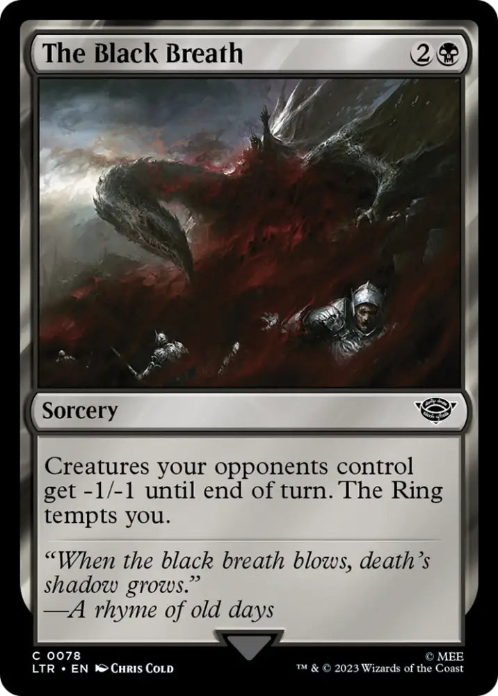 The Black Breath [The Lord of the Rings: Tales of Middle-Earth] - MTG Single