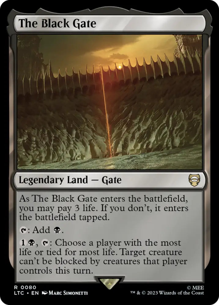 The Black Gate [The Lord of the Rings: Tales of Middle-Earth Commander] - MTG Single