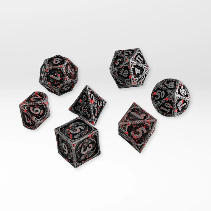 Nerd Gear: The Blood-Cursed Totem - 7pc Solid Metal Dice Set