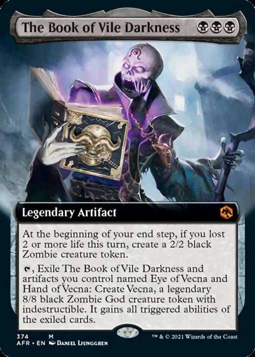 The Book of Vile Darkness (Extended Art) [Dungeons & Dragons: Adventures in the Forgotten Realms] - MTG Single