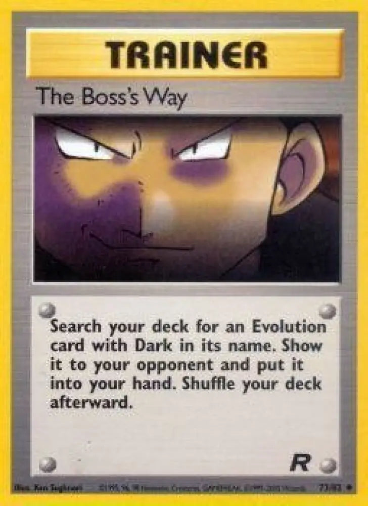The Boss’s Way (73/82) [Team Rocket Unlimited] - Pokemon Single
