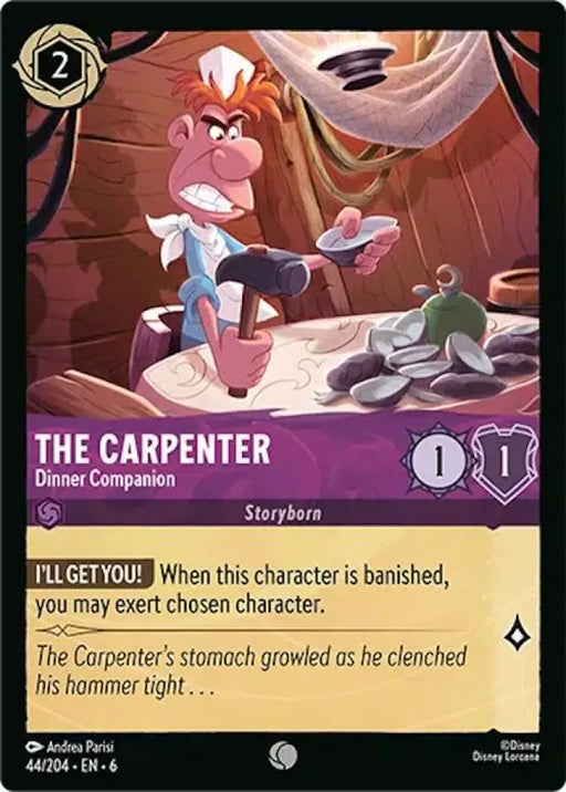 The Carpenter - Dinner Companion (44/204) [Azurite Sea] - Lorcana Single