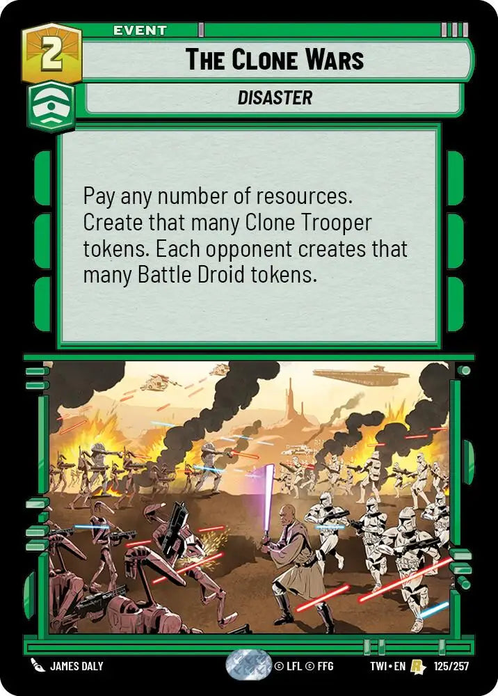 The Clone Wars (125/257) [Twilight of the Republic] - Star Wars: Unlimited Single