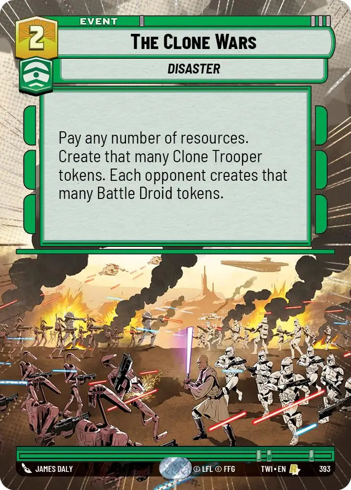The Clone Wars (Hyperspace) (393) [Twilight of the Republic] - Star Wars: Unlimited Single