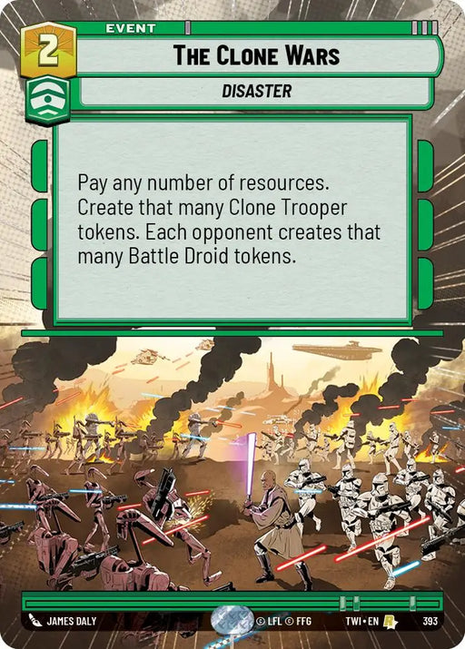 The Clone Wars (Hyperspace) (393) [Twilight of the Republic] - Star Wars: Unlimited Single