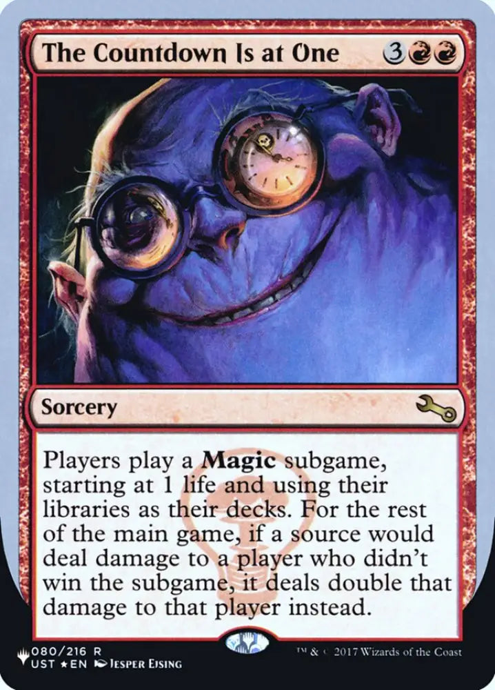 The Countdown Is at One (Unfinity Foil Edition) [The List] - MTG Single