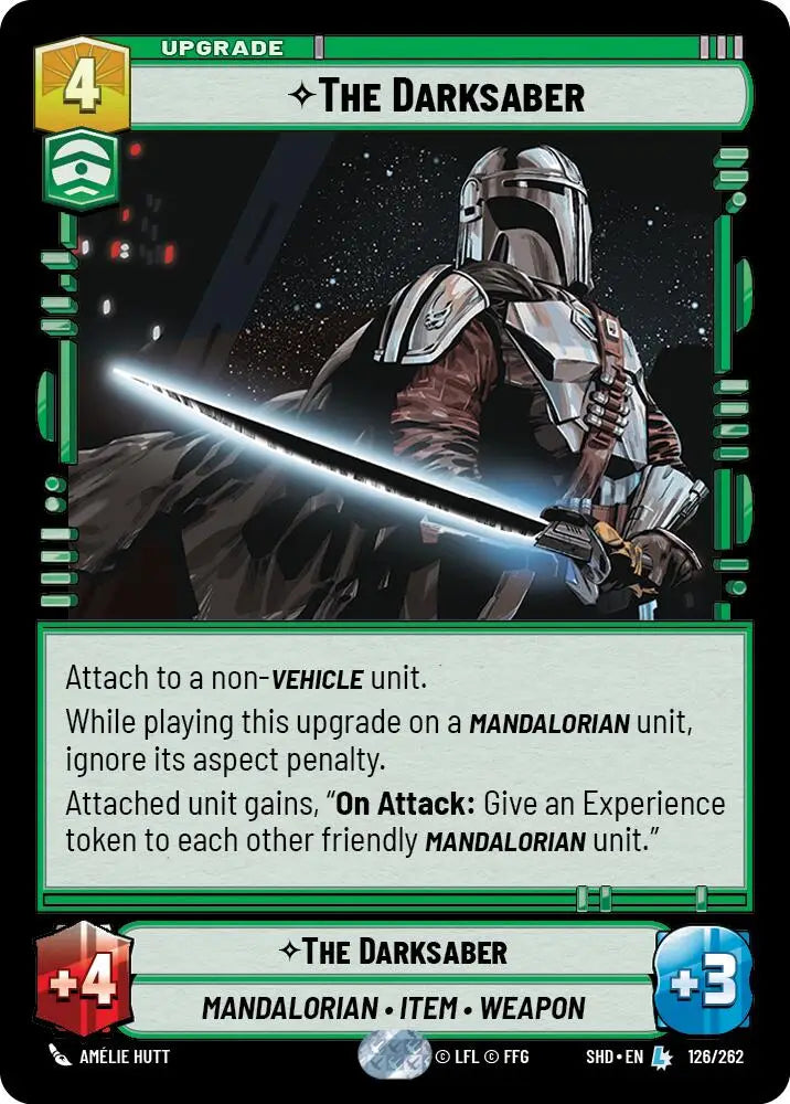 The Darksaber (126/262) [Shadows of the Galaxy] - Star Wars: Unlimited Single
