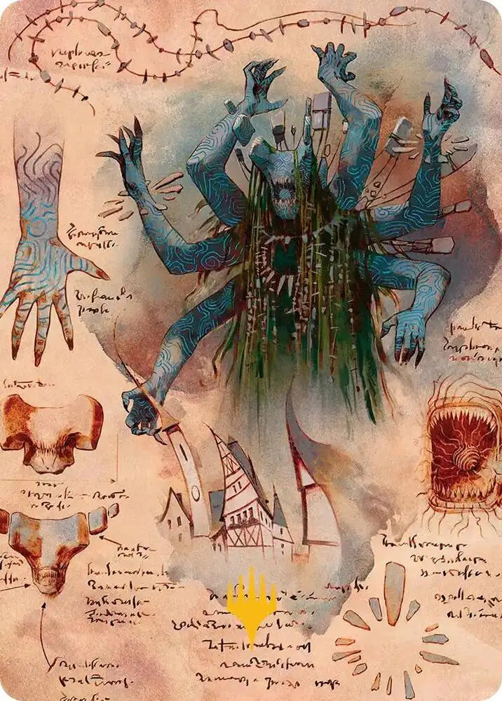 The Dawning Archaic Art Card (Gold-Stamped Planeswalker Symbol) (29) [Secrets of Strixhaven Art Series]