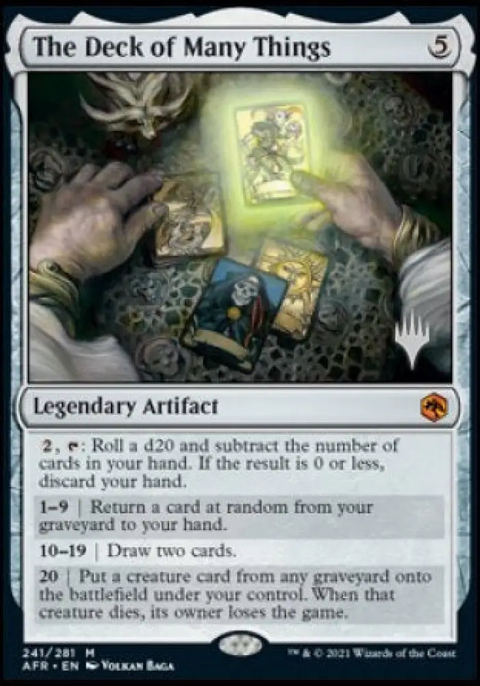 The Deck of Many Things (Promo Pack) [Dungeons & Dragons: Adventures in the Forgotten Realms Promos] - MTG Single