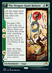 The Dragon-Kami Reborn // Dragon-Kami’s Egg (Extended Art) [Kamigawa: Neon Dynasty] - MTG Single