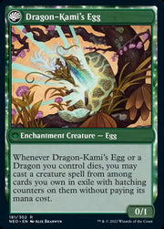 The Dragon-Kami Reborn // Dragon-Kami’s Egg [Kamigawa: Neon Dynasty] - MTG Single