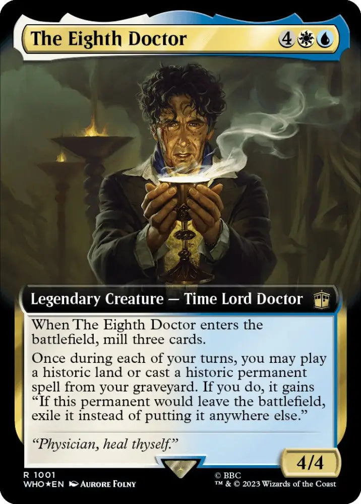 The Eighth Doctor (Extended Art) (Surge Foil) [Doctor Who] - MTG Single