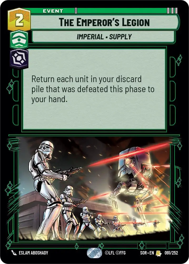 The Emperor’s Legion (091/252) [Spark of Rebellion] - Star Wars: Unlimited Single