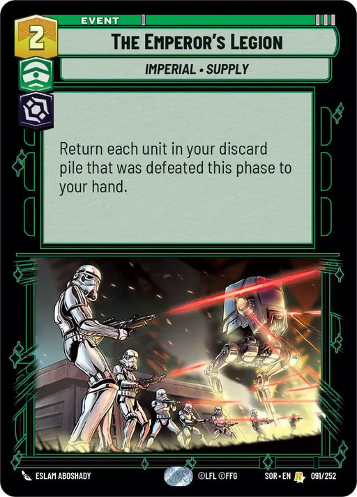The Emperor’s Legion (091/252) [Spark of Rebellion] - Star Wars: Unlimited Single