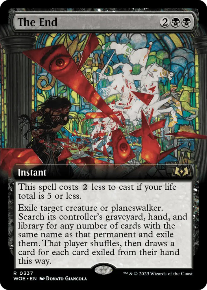 The End (Extended Art) [Wilds of Eldraine] - MTG Single