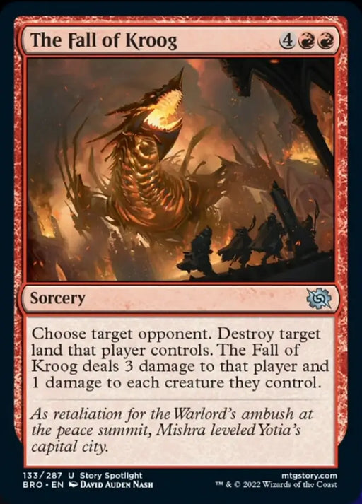 The Fall of Kroog [The Brothers’ War] - MTG Single