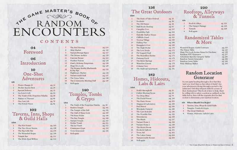 The Game Masters Book of Random Encounters (EN) - Role Playing Game