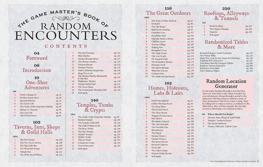 The Game Masters Book of Random Encounters (EN) - Role Playing Game