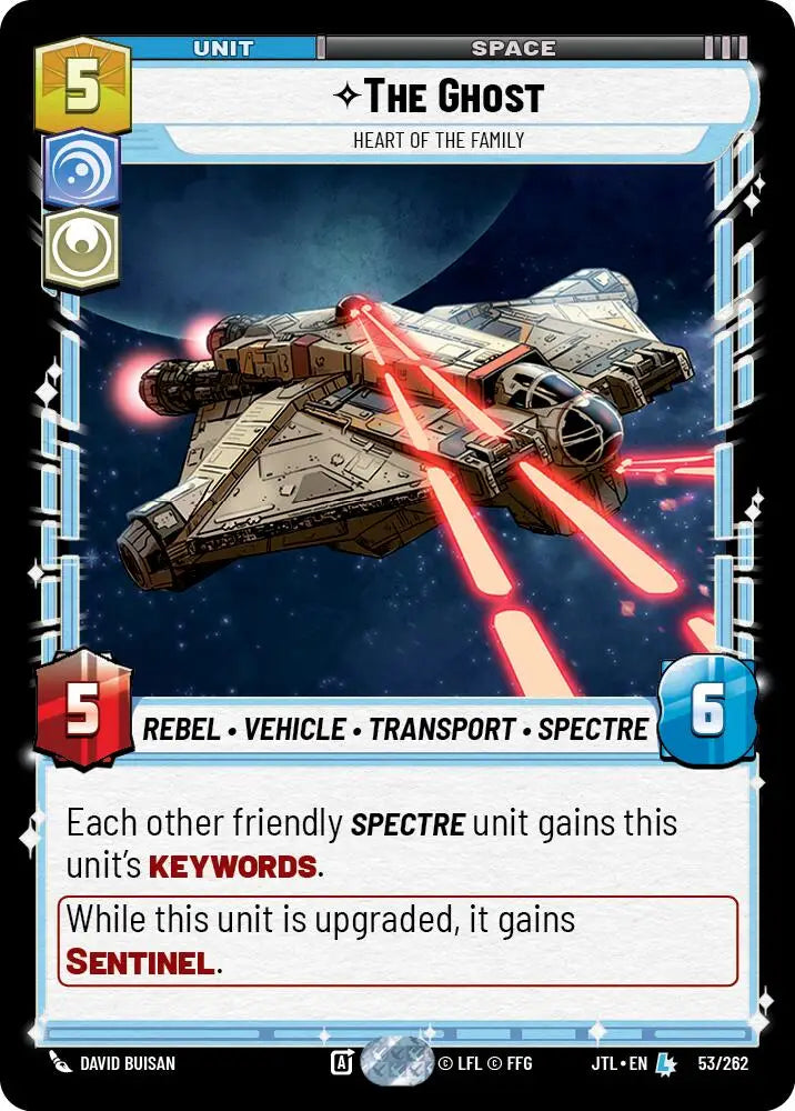 The Ghost - Heart of the Family (053/262) [Jump to Lightspeed] - Star Wars: Unlimited Single