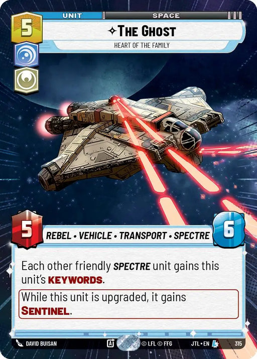 The Ghost - Heart of the Family (Hyperspace) (315) [Jump to Lightspeed] - Star Wars: Unlimited Single