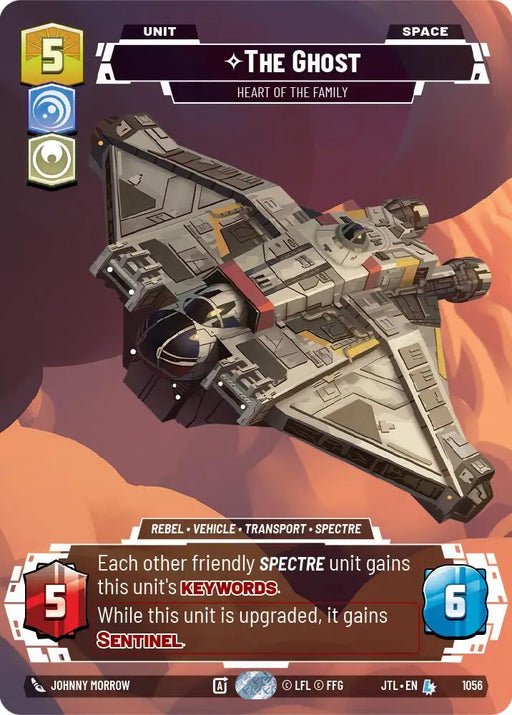 The Ghost - Heart of the Family (Prestige Foil) (1056) [Jump to Lightspeed] - Star Wars: Unlimited Single