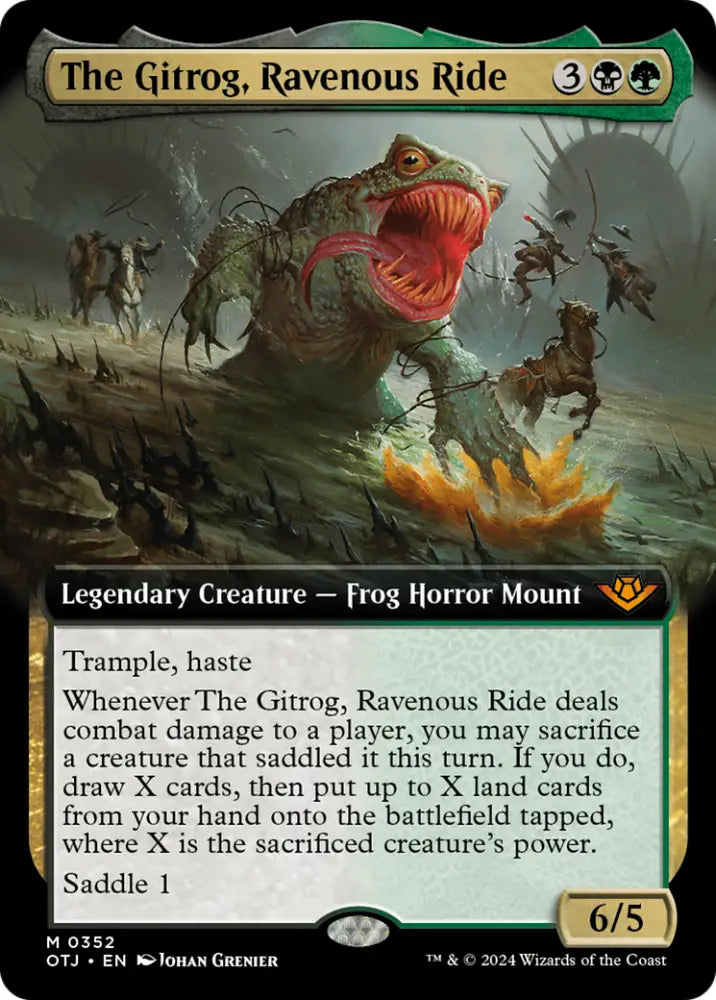 The Gitrog Ravenous Ride (Extended Art) [Outlaws of Thunder Junction] - MTG Single