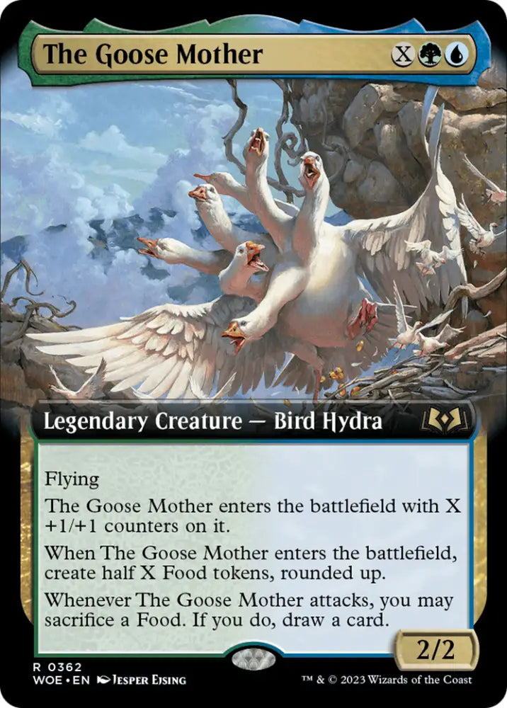 The Goose Mother (Extended Art) [Wilds of Eldraine] - MTG Single