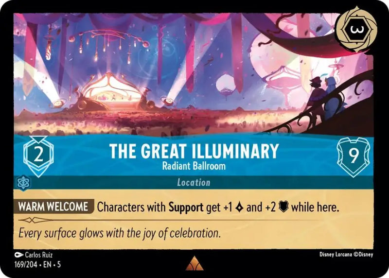 The Great Illuminary - Radiant Ballroom (169/204) [Shimmering Skies] - Lorcana Single