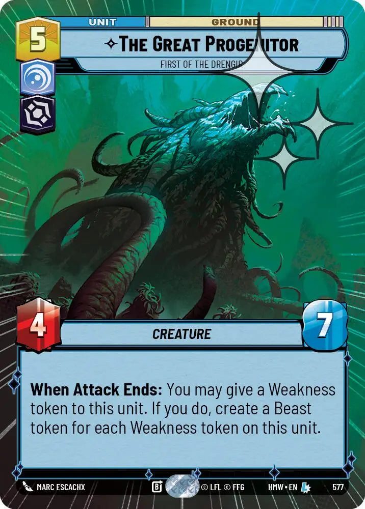The Great Progenitor - First of the Drengir (Hyperspace Foil) (577) [Homeworlds]