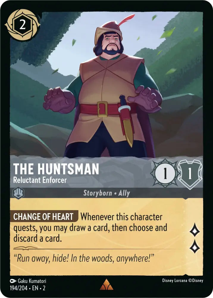The Huntsman - Reluctant Enforcer (194/204) [Rise of the Floodborn] - Lorcana Single
