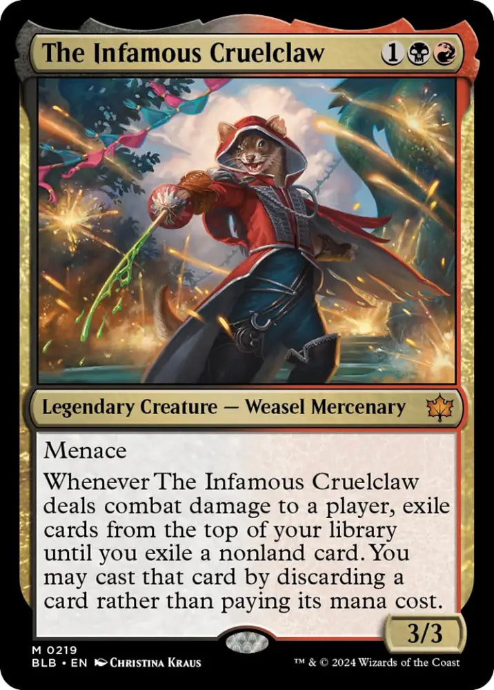The Infamous Cruelclaw [Bloomburrow] - MTG Single