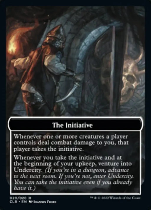 The Initiative // Undercity Double-Sided Token [Commander Legends: Battle for Baldur’s Gate Tokens] - MTG Single