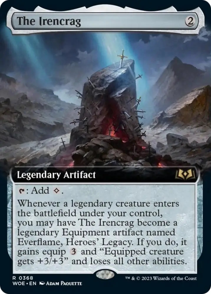 The Irencrag (Extended Art) [Wilds of Eldraine] - MTG Single