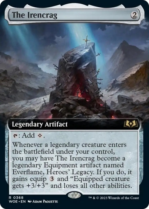 The Irencrag (Extended Art) [Wilds of Eldraine] - MTG Single