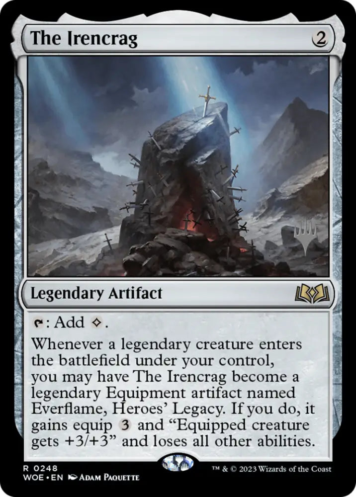 The Irencrag (Promo Pack) [Wilds of Eldraine Promos] - MTG Single