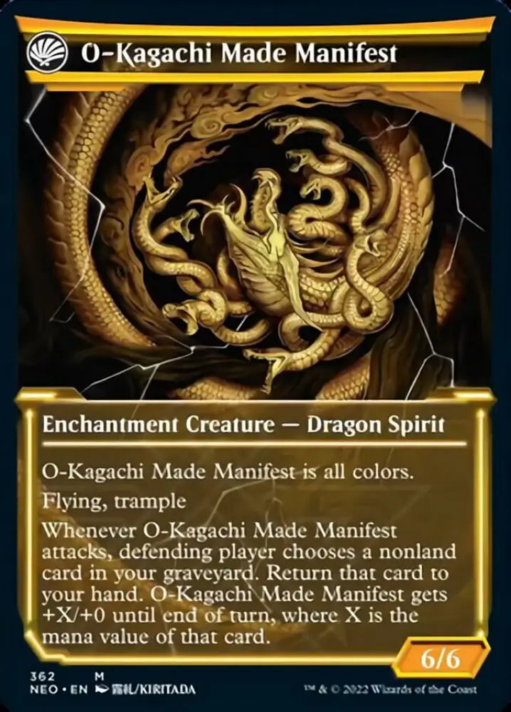The Kami War // O-Kagachi Made Manifest (Showcase Soft Glow) [Kamigawa: Neon Dynasty] - MTG Single
