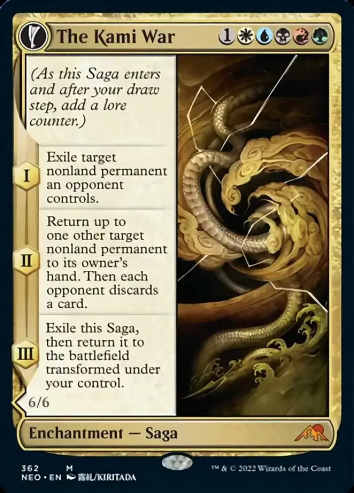 The Kami War // O-Kagachi Made Manifest (Showcase Soft Glow) [Kamigawa: Neon Dynasty] - MTG Single