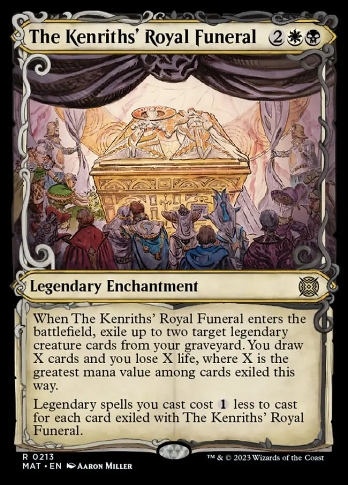 The Kenriths’ Royal Funeral (Showcase Halo Foil) [March of the Machine: The Aftermath] - MTG Single