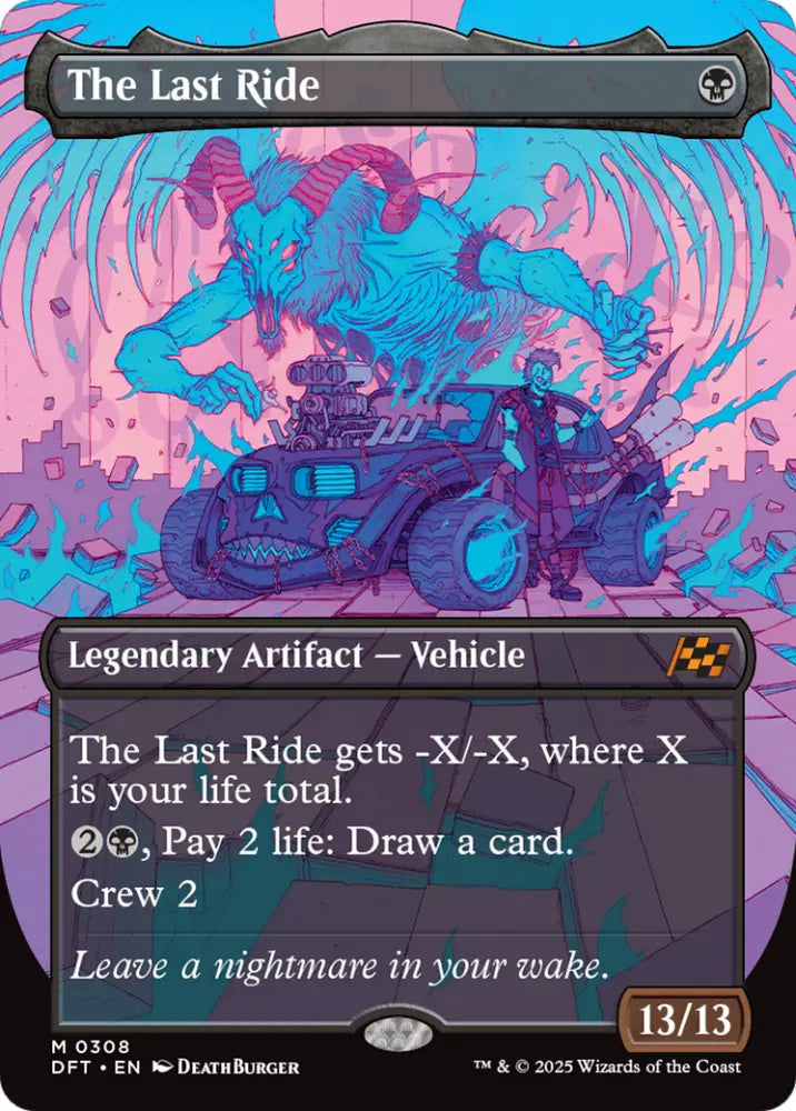 The Last Ride (Borderless) [Aetherdrift] - MTG Single