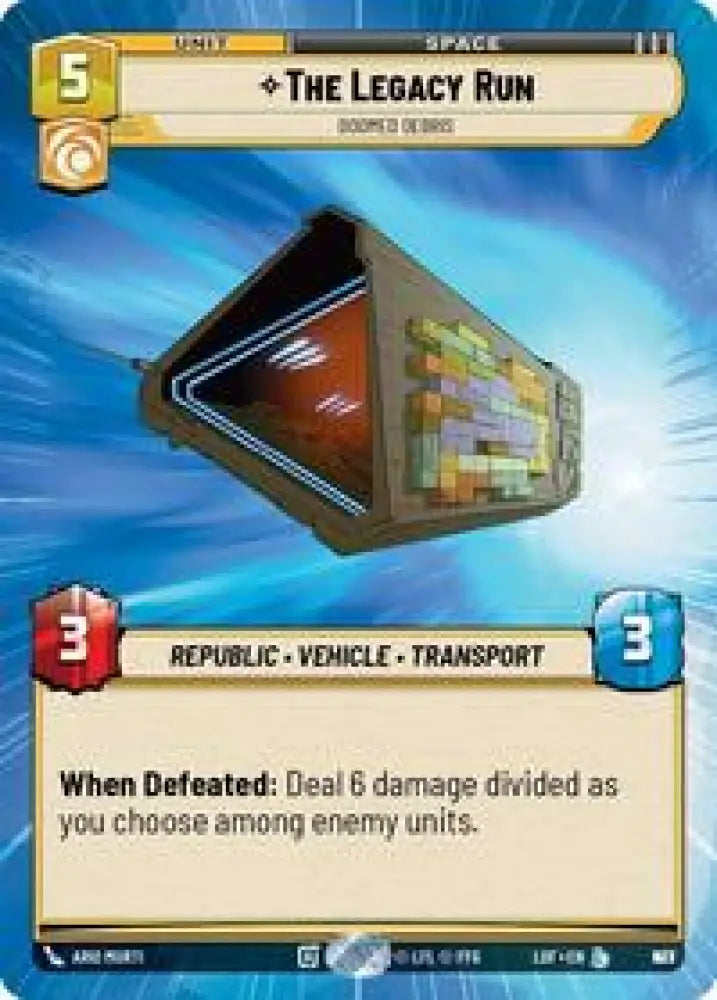The Legacy Run - Doomed Debris (Hyperspace Foil) (953) [Legends of the Force]
